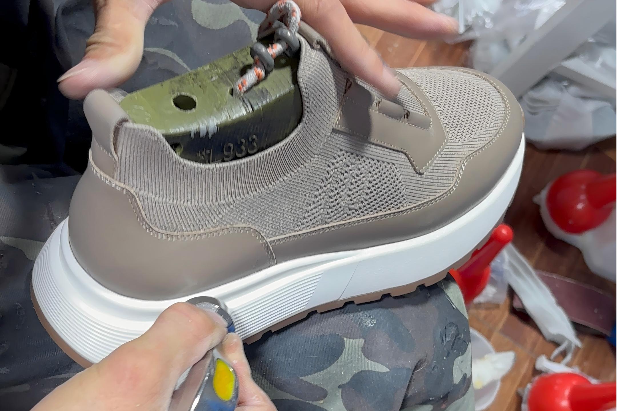 custom shoes in factory