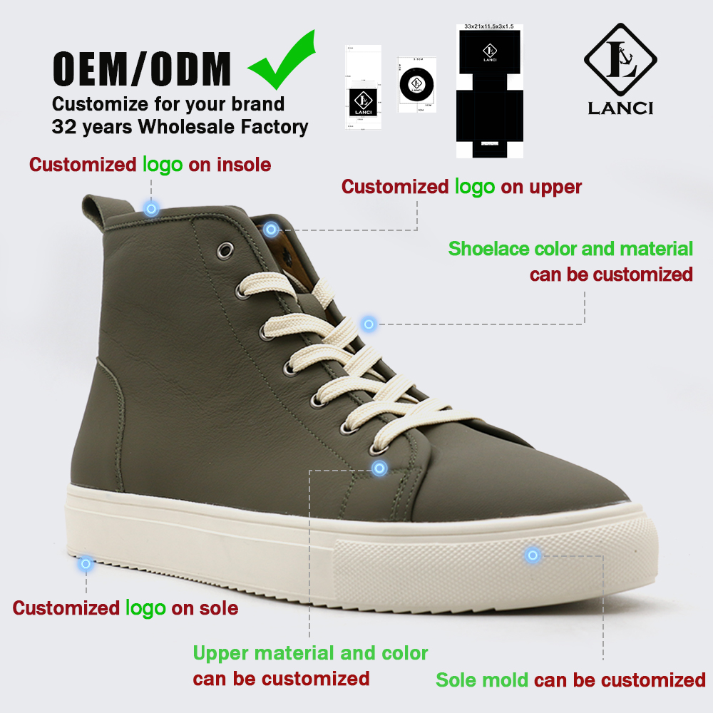 custom men high top shoes